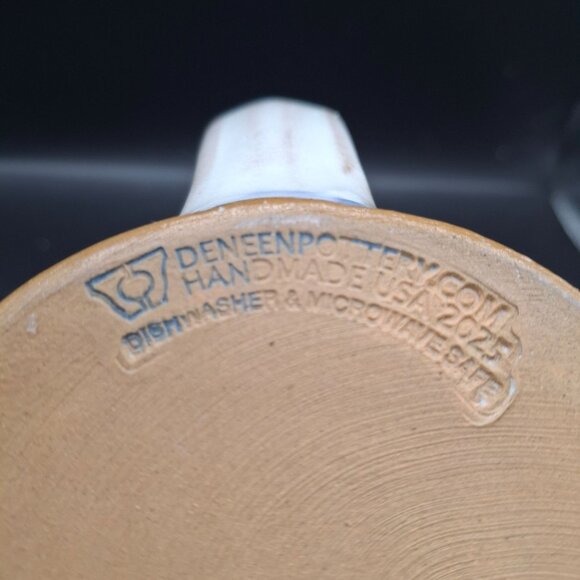 Handmade Deneen Pottery "S" Coffee Mug Bright Morning Star 2025 - Picture 6 of 7